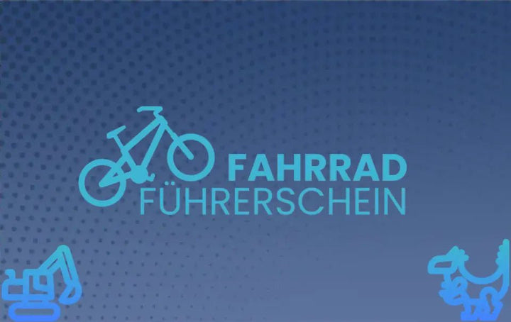 FAHRRAD FÜHRERSCHEIN BLAU foto - Kartenfabrik